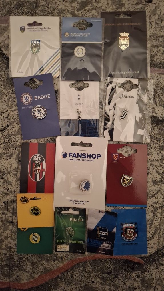 Pins Clubes de Futebol