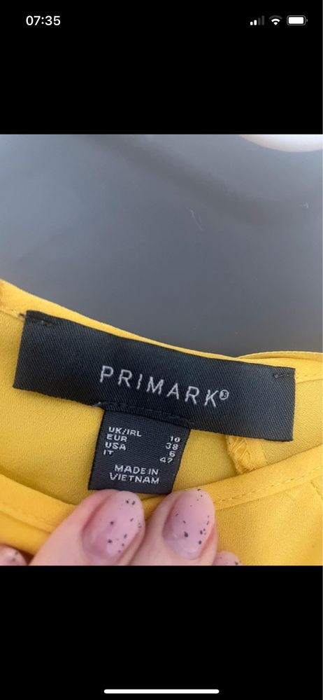 Żółta koszula Primark rozmiar S/M