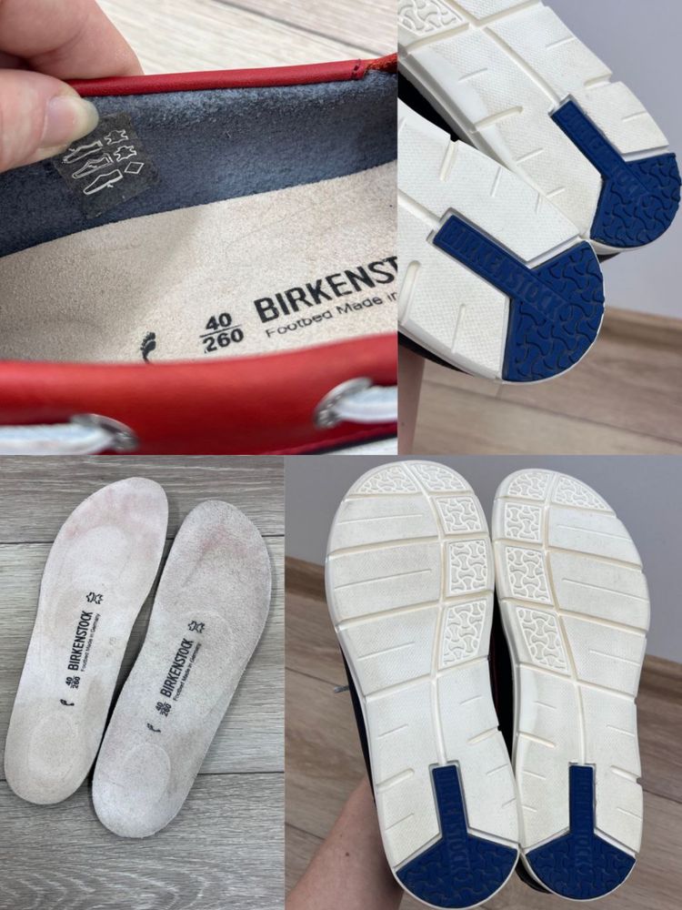 Birkenstock р.40 шкіра унісекс топсайдери кеди мокасини жіночі чоловіч
