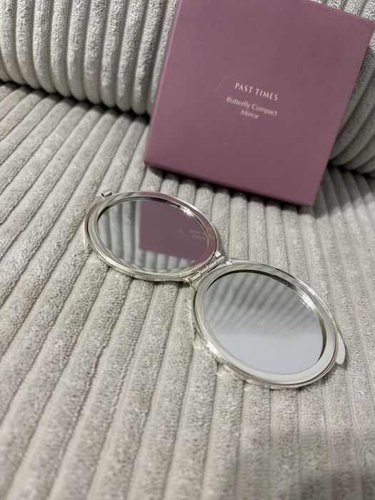 Metalowe lusterko kieszonkowe