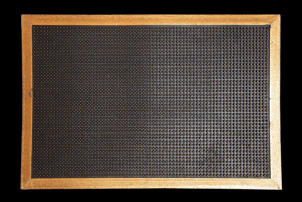 Wycieraczka gumowa złota super mocna 60x90cm bolce kolce