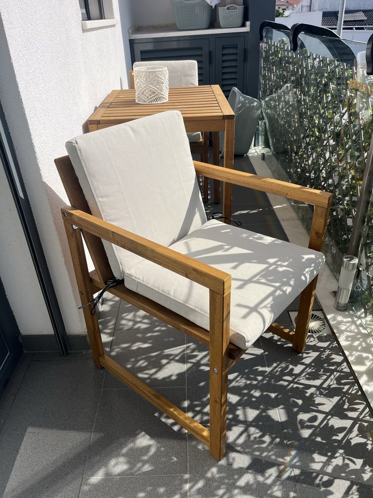 Conjunto jardim madeira