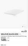 Topmaterac 120x200cm WELLPUR GULEN Gold T65 biały