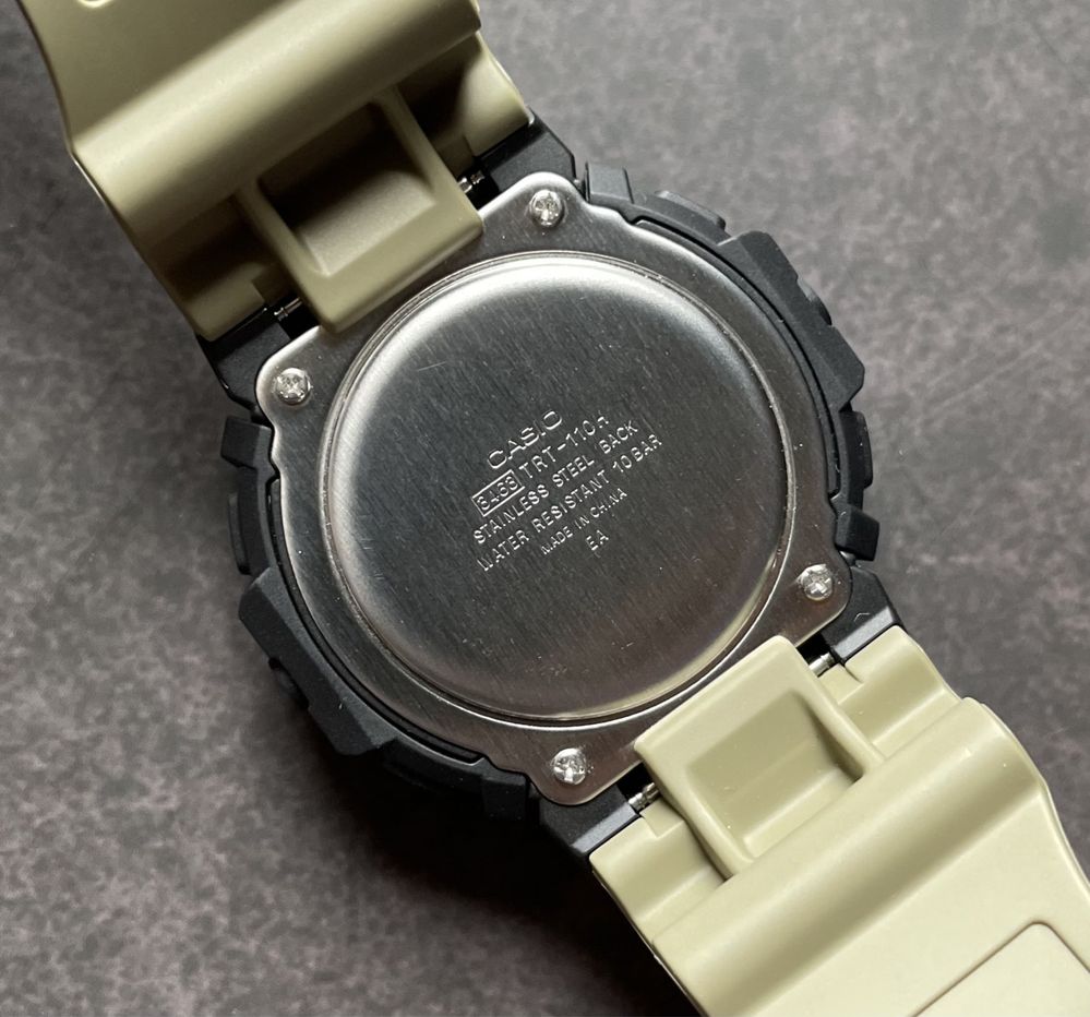 Годинник Casio TRT-110H-5B новий оригінал захист від бруду 10ATM койот