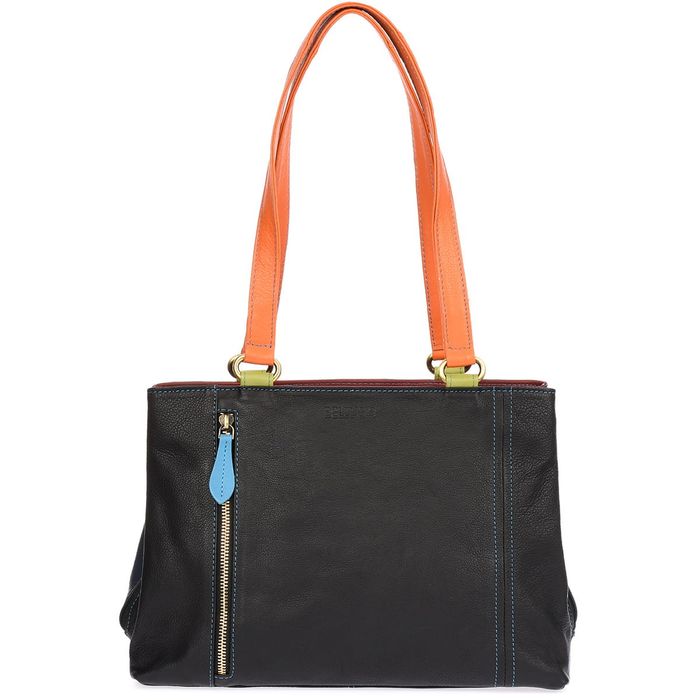 torebka skóra naturalna licowa wielokolorowy