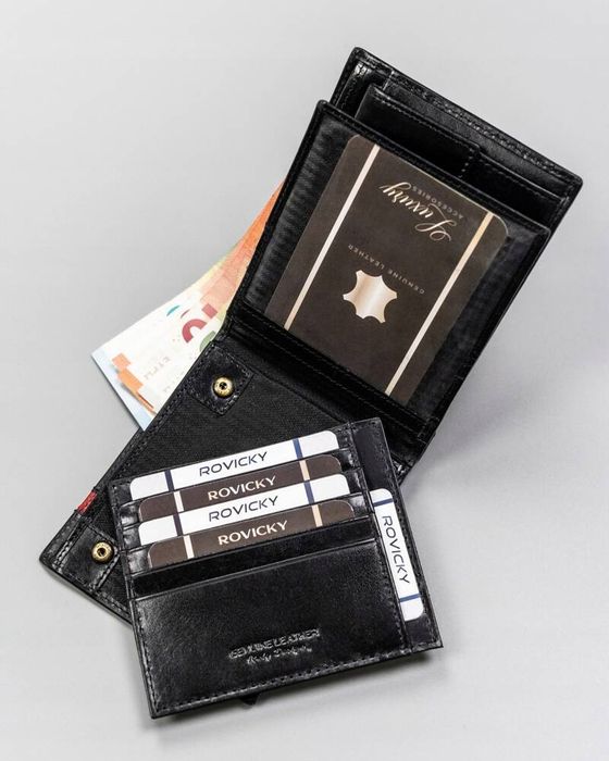 elegancki, skórzany portfel męski - rovicky
