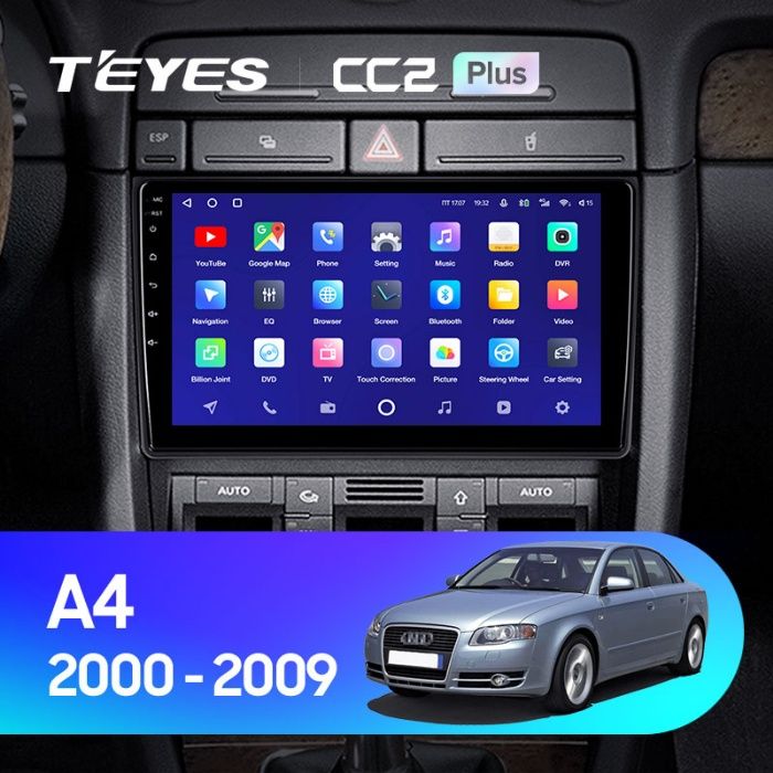 Штатная магнитола Teyes CC2L Plus Audi A4 (2000-2009) Android