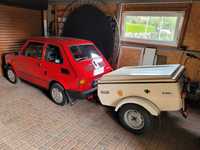 Fiat 126p maluch z przyczepką Niewiadów N250 C, super zestaw, Warto!