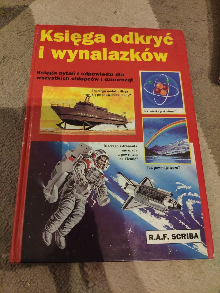 Encyklopedia dla dzieci księga odkryc wynalazków RAF Scriba