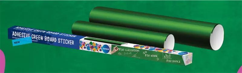 Tablica samoprzylepna w rolce zielona A2 (420mm x 594mm) 0,12mm