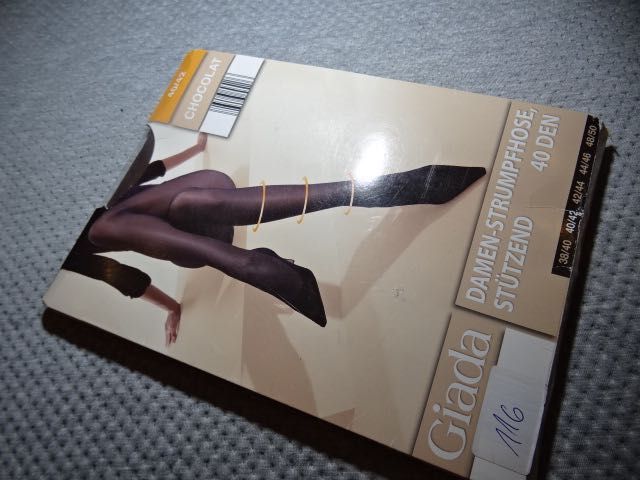 Giada czekoladowe rajstopy nowe L-XL