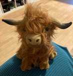 Krowa Pluszak Maskotka Zabawka Dla Dzieci Szkocka Highland Byczek Cow