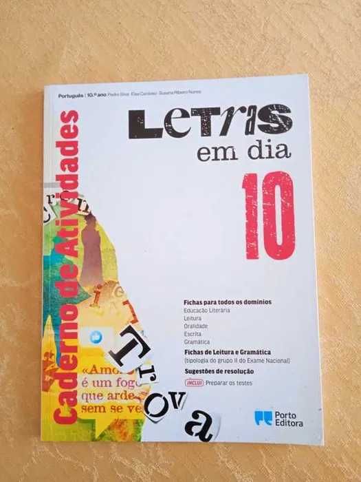 Letras em dia - Português - 10.º ano Escolar (COMO NOVO)