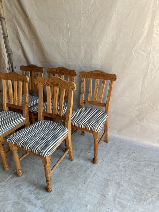 Komoda -krzesło z litego drewna