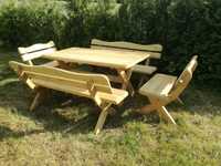 meble ogrodowe stół ławki grube 5 cm huśtawka plac zabaw producent