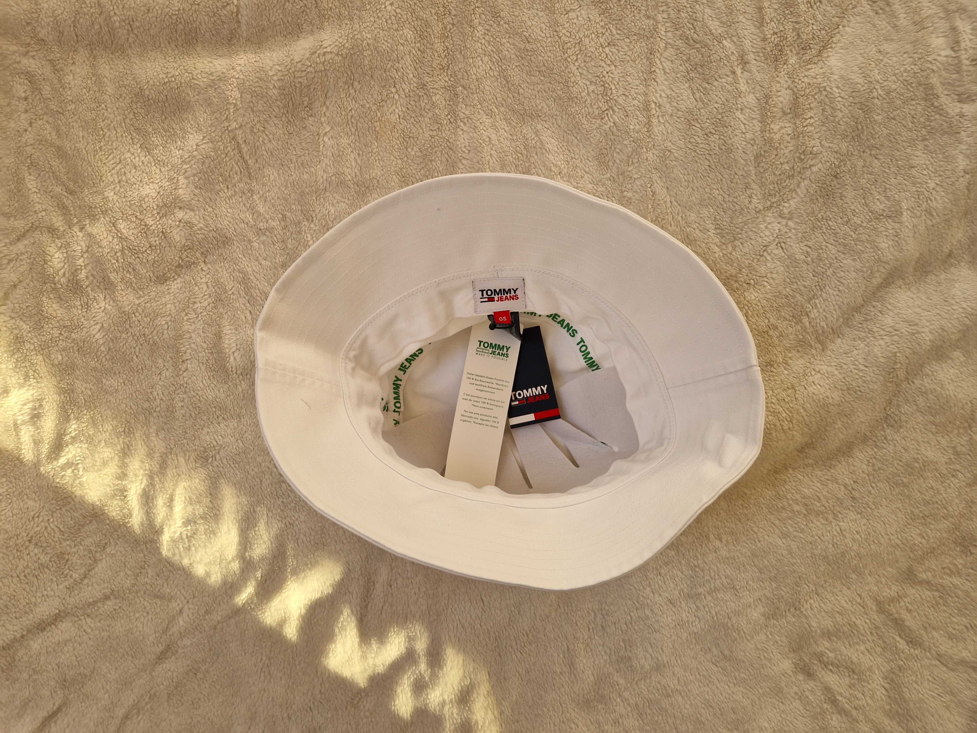 Nowy biały kapelusz bucket Tommy Hilfiger