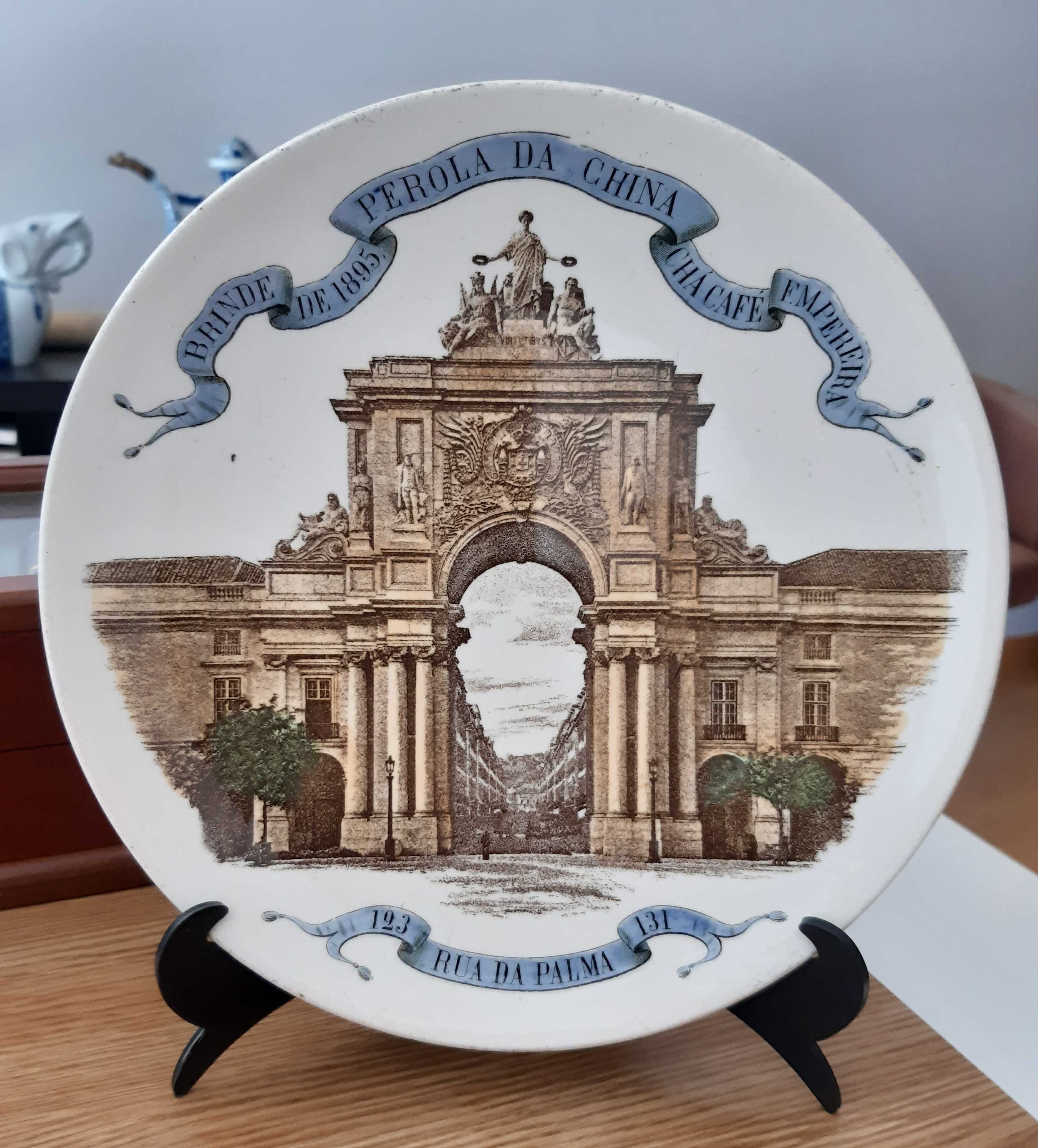 Prato Publicitário de 1895 "Pérola da China" Raríssimo