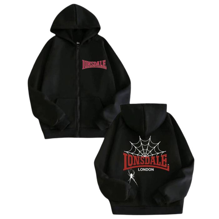 Зип-Худи Lonsdale London Fight Logo унисекс лонсдейл толстовка кофта