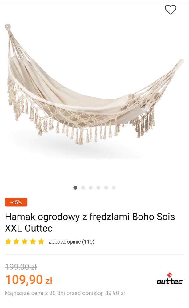 Hamak   ogrodowy   nowy