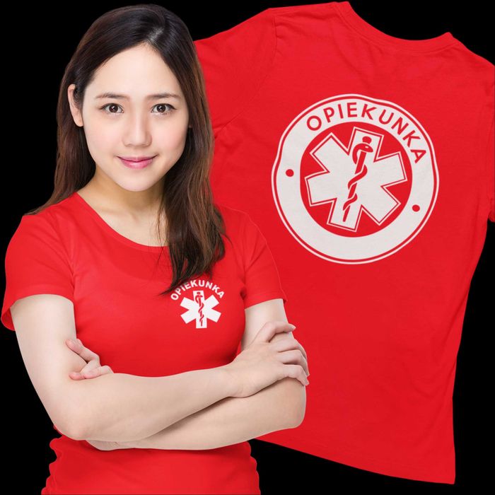 Koszulka opiekunka - różne kolory i wzory - XS - 2XL - wysyłka w 24h