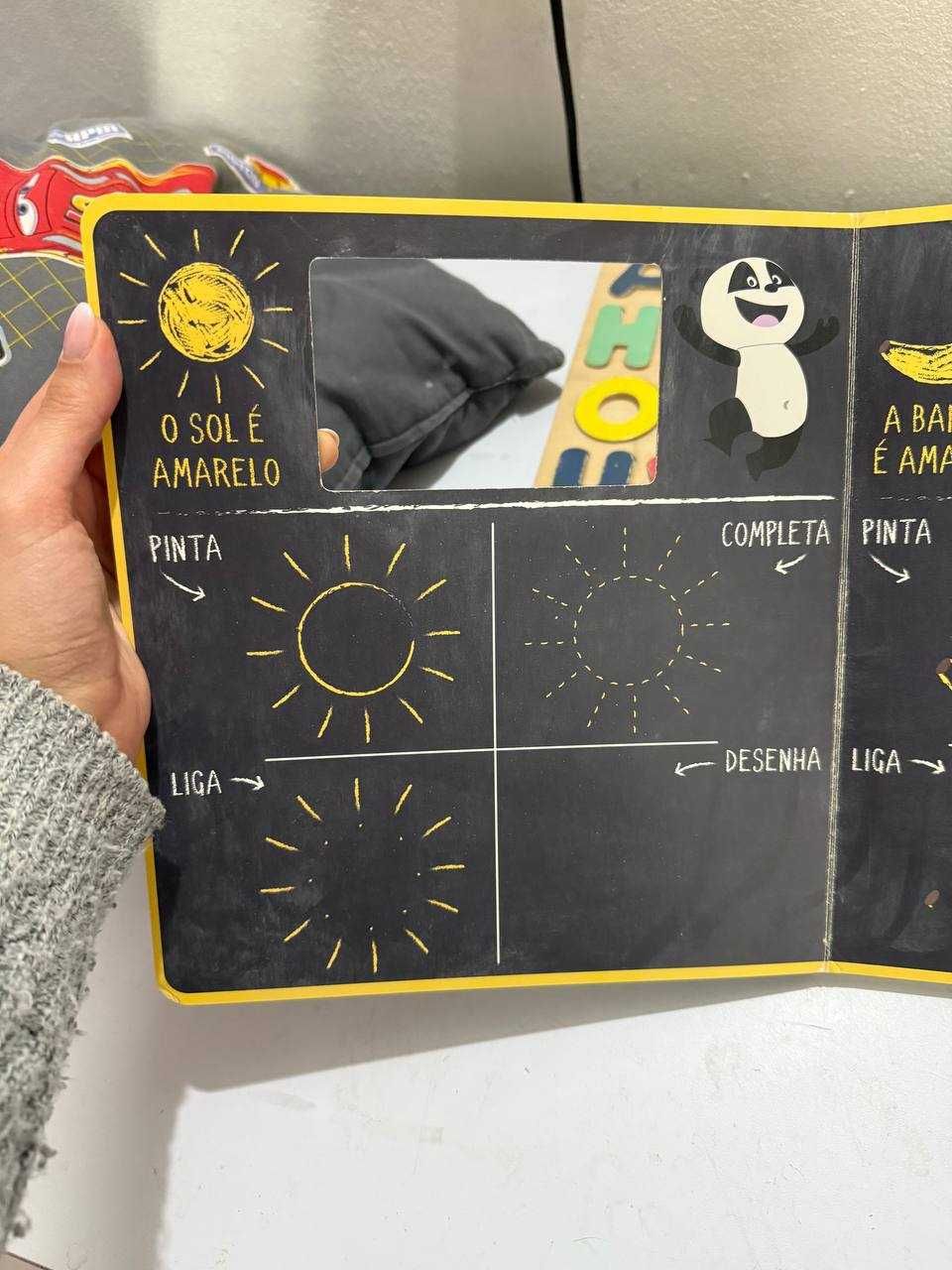 Quadro com giz para criança