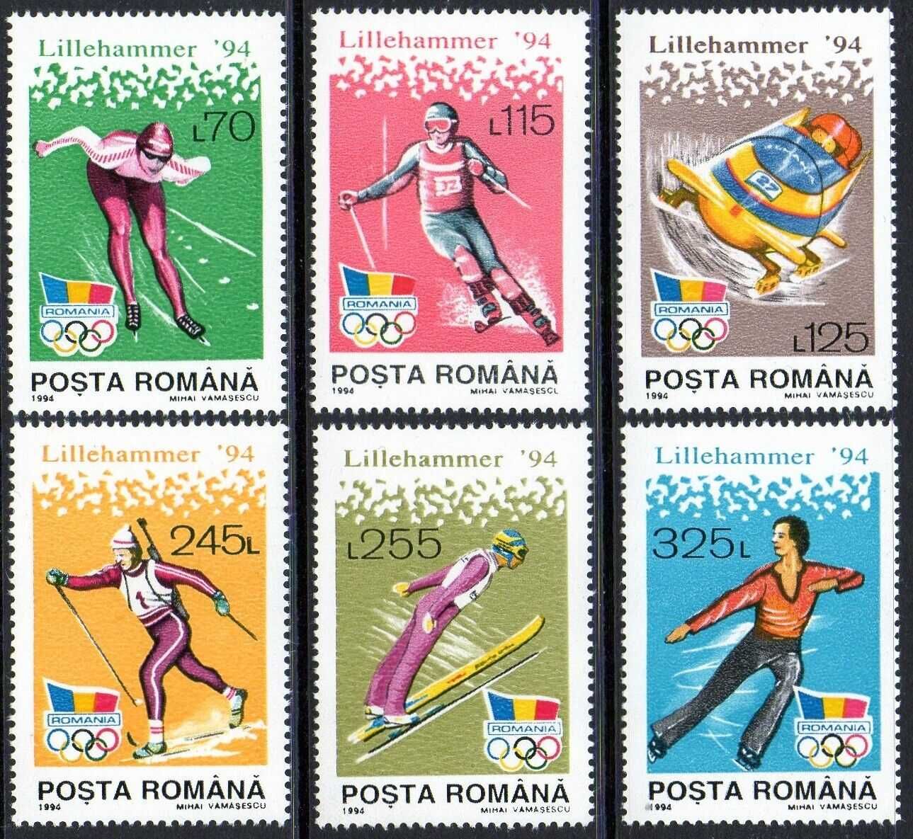 Selos Roménia 1994 - Série Completa Nova MNH Nº4943/4948