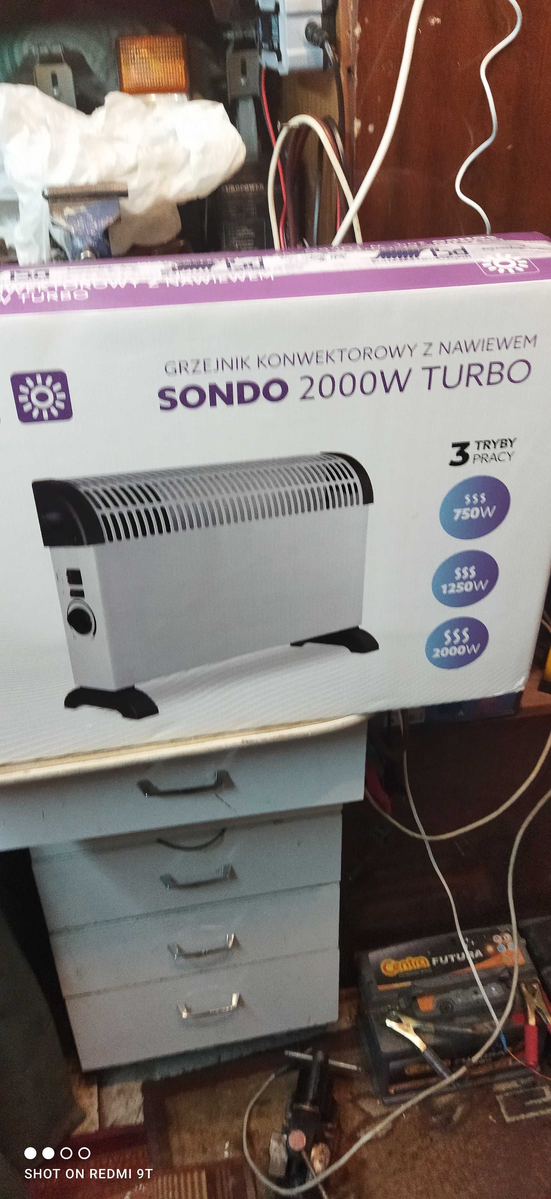 sprzedam grzejnik 2000 w turbo3 tryby pracy 750w, 1250w 2000w jak nowy