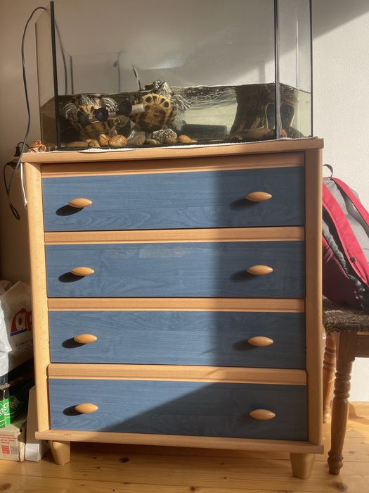 Комплект меблів шафа, комод, полиці, стіл Малгося