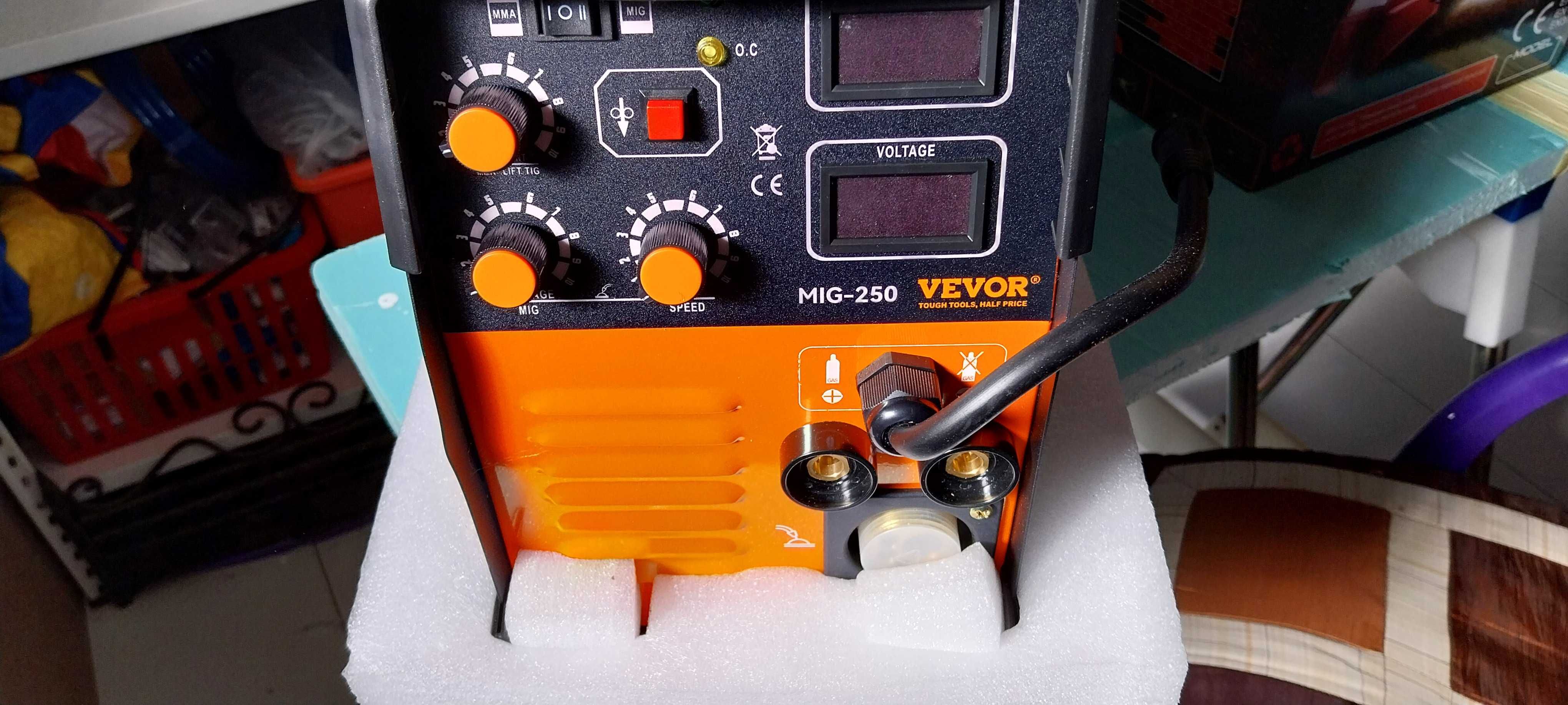 Maquina Soldar VEVOR INVERTER MIG-250 + mascara