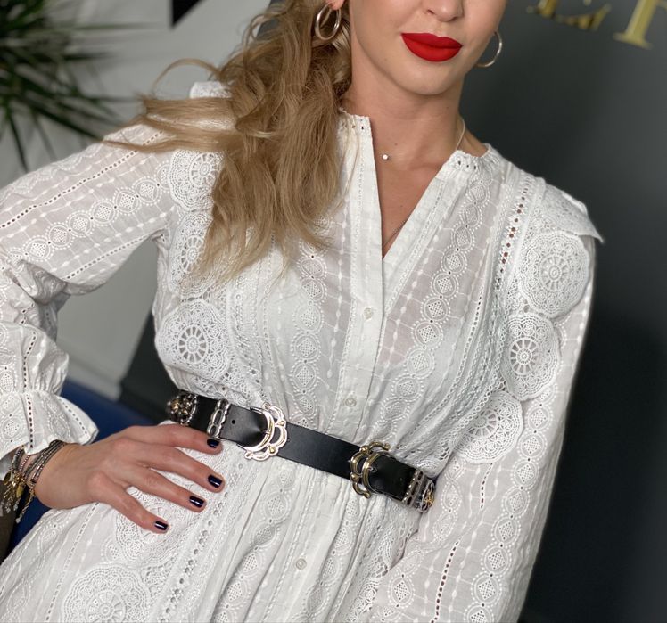 Ремень Maje кожаный