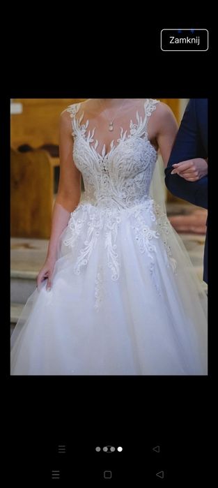 Elegancka suknia ślubna