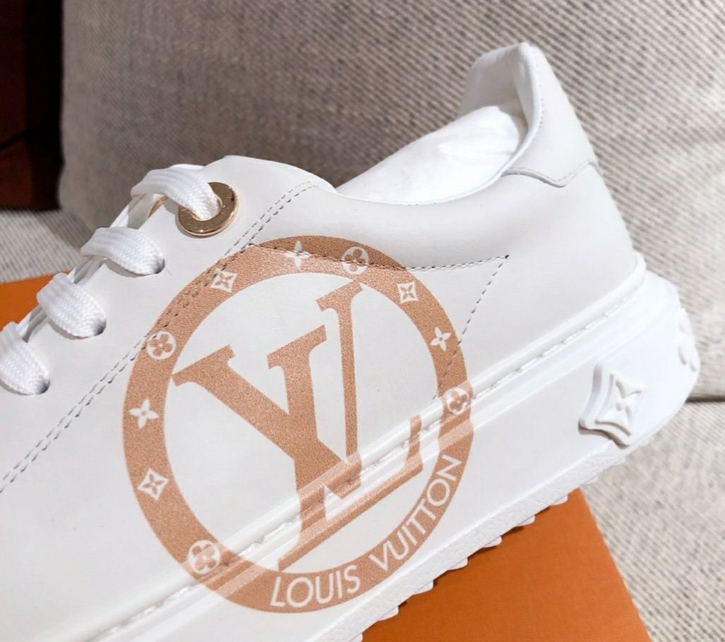 LV Louis Vuitton sneakersy adidasy snikersy trampki białe skórzane 38