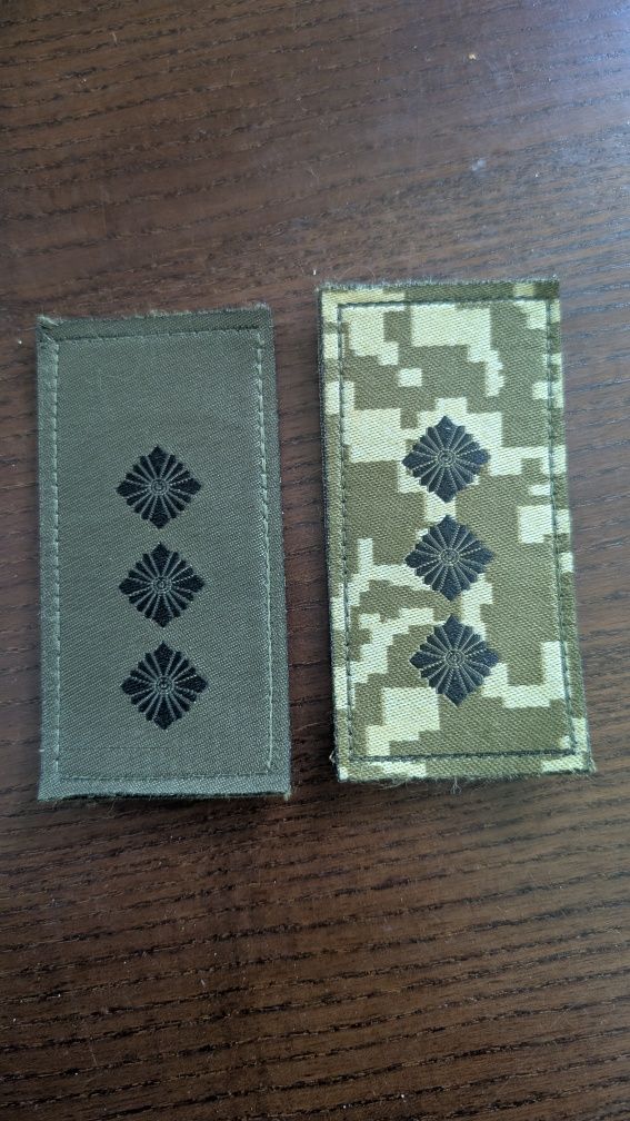 Шеврон патчі погони молодший лейтенант нові