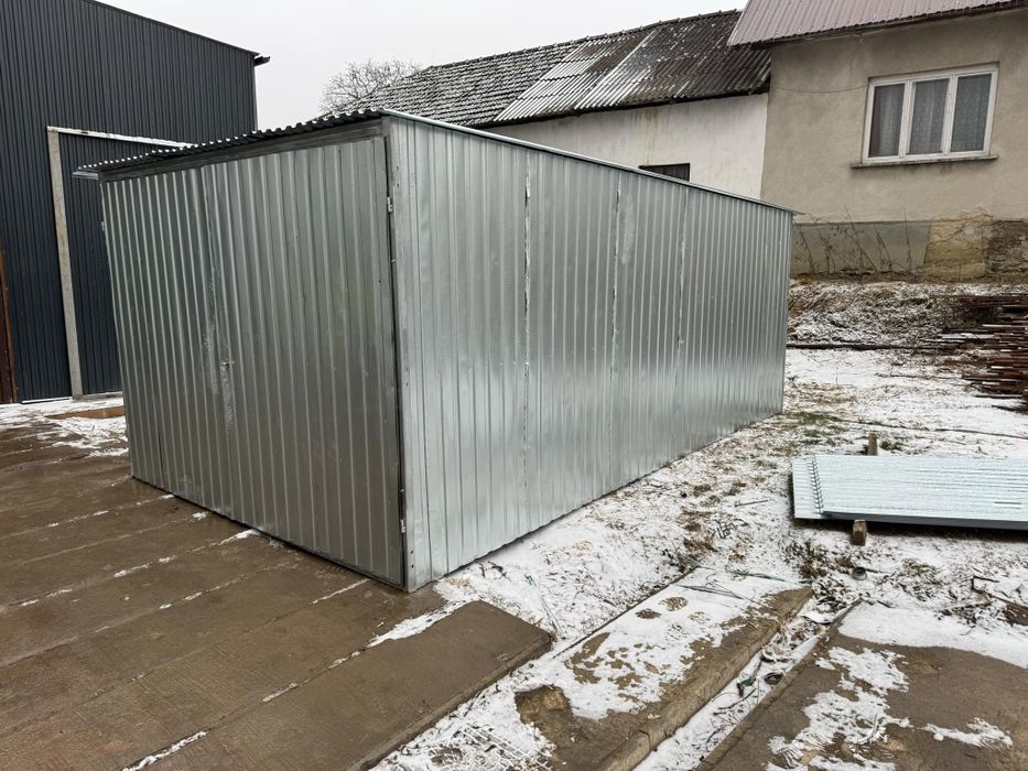 Garaż blaszany ocynk 3x5 2 gatunek