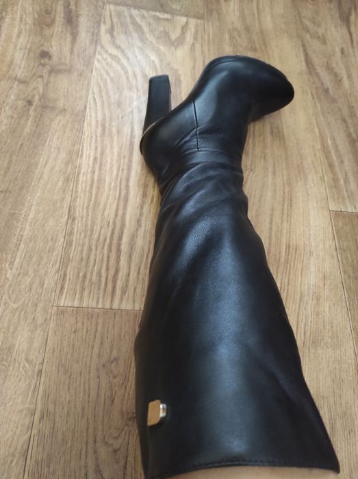 Сапожки женские кожа