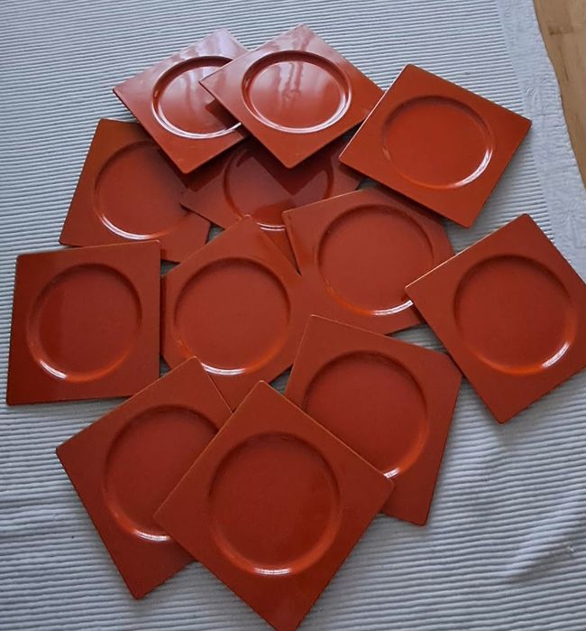 Prato Marcador Laranja em PVC