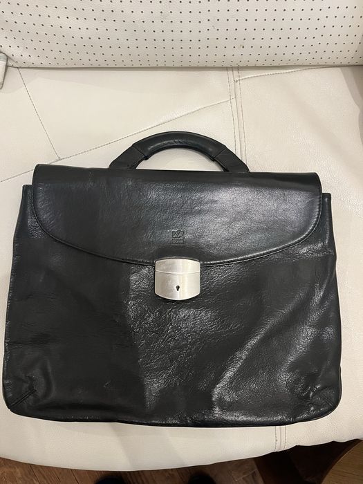 Сумка шкіряна чорна