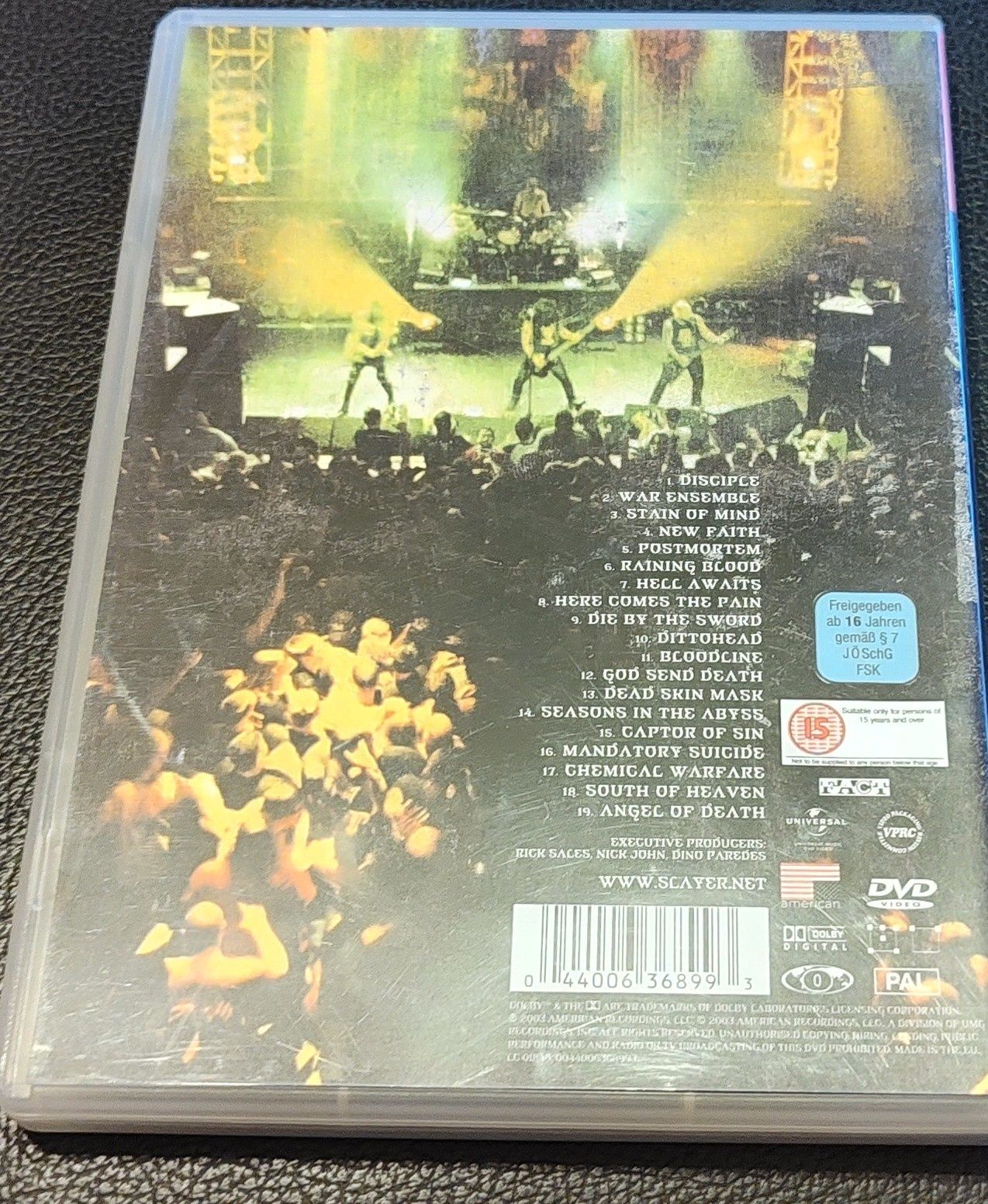 Slayer war at the warfield koncert DVD