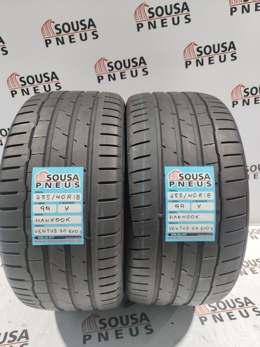 2 pneus semi novos 255-40R18 Hankook - Oferta dos portes