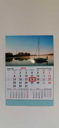 Kalendarz Jednodzielny na Rok 2024 x 1 szt. Ścienny Jednodzielne nr 12
