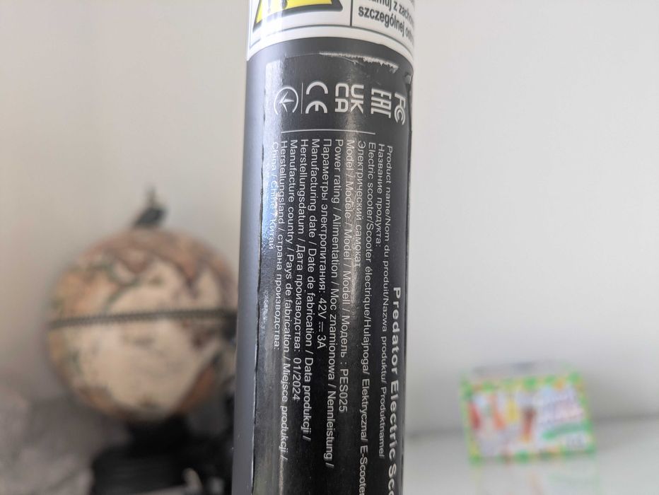 Продаю електричний самокат
ACER PREDATOR Electric Scooter Series 5