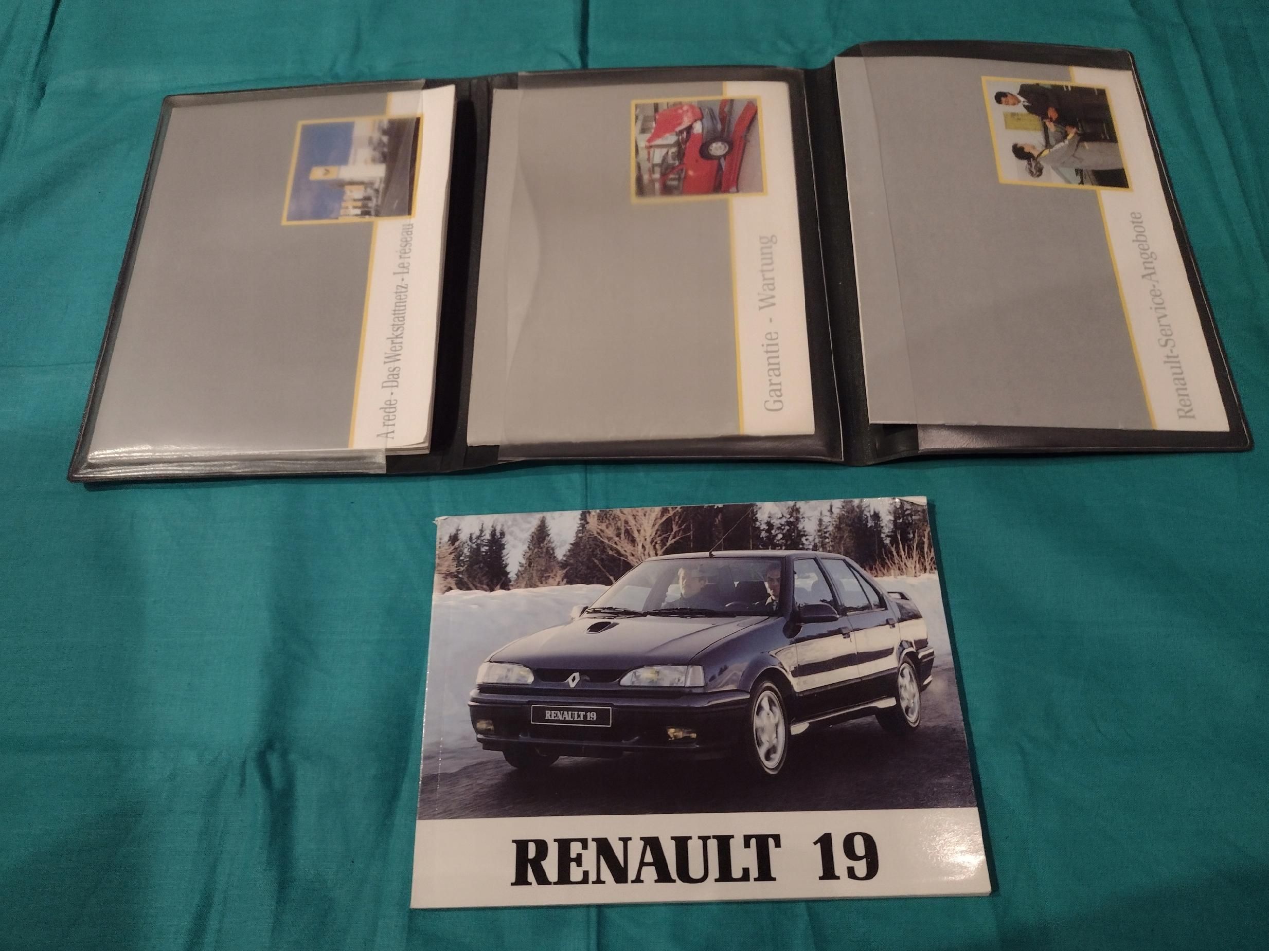 Renault 19 Instrukcja Książka Serwisowa Etui 1992