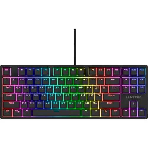 Клавіатура Hator Rockfall 2 Mecha TKL Orange USB Black