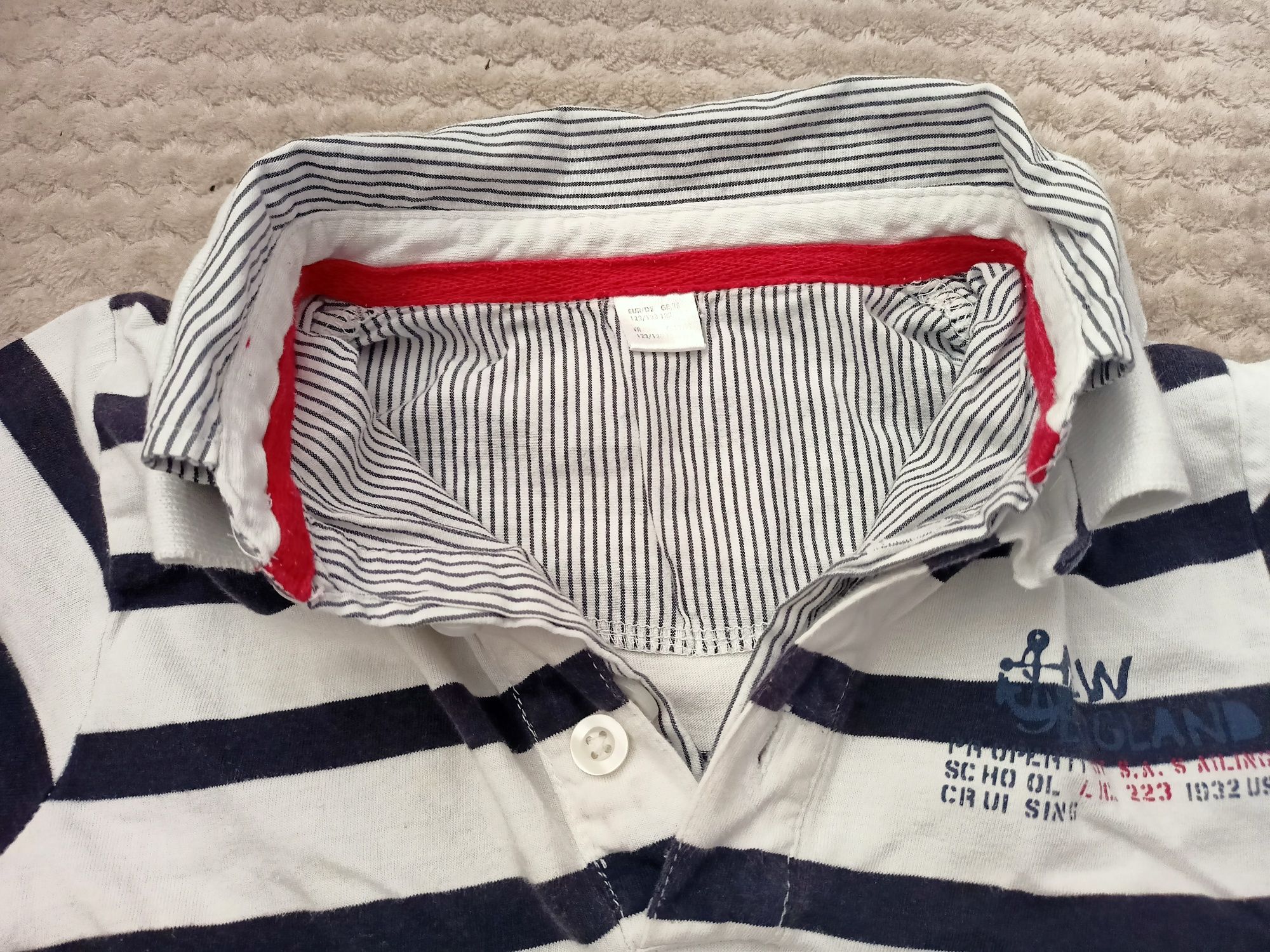 Koszulka polo z krótkim rękawem 122/128 elegancka