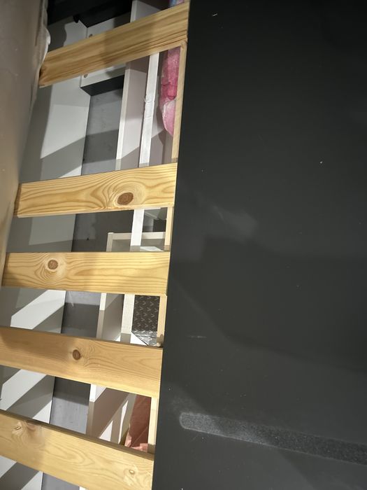 Łóżko ikea z szufladami czarne