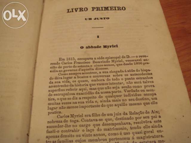 Livro antigo 1ª ediÇao vitor hugo - oa miseraveis  1863