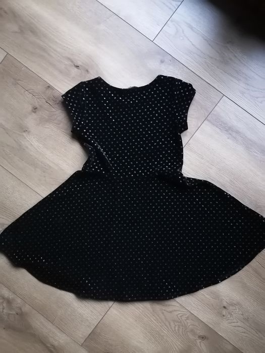 Sukienka czarna 134/140, na zakończenie roku szkolnego