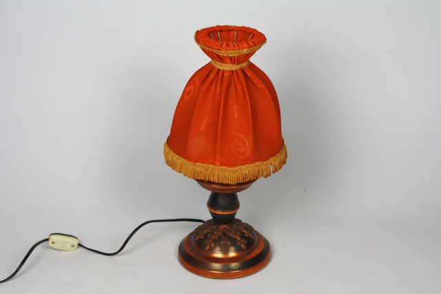 Stara lampka lampa biurkowa stołowa PRL vintage
