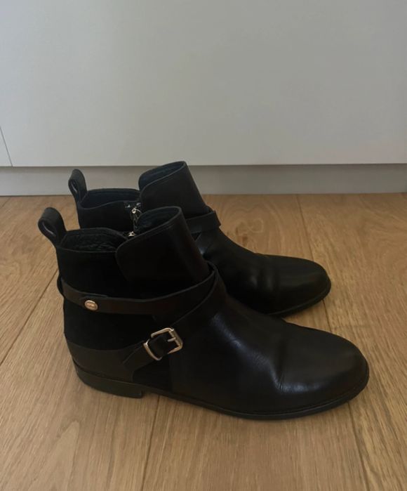 Tommy Hilfiger sztyblety skórzane Diana 8C