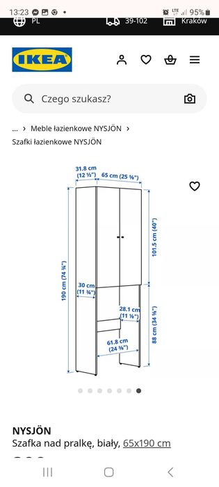 Sprzedam szafke nad pralkę